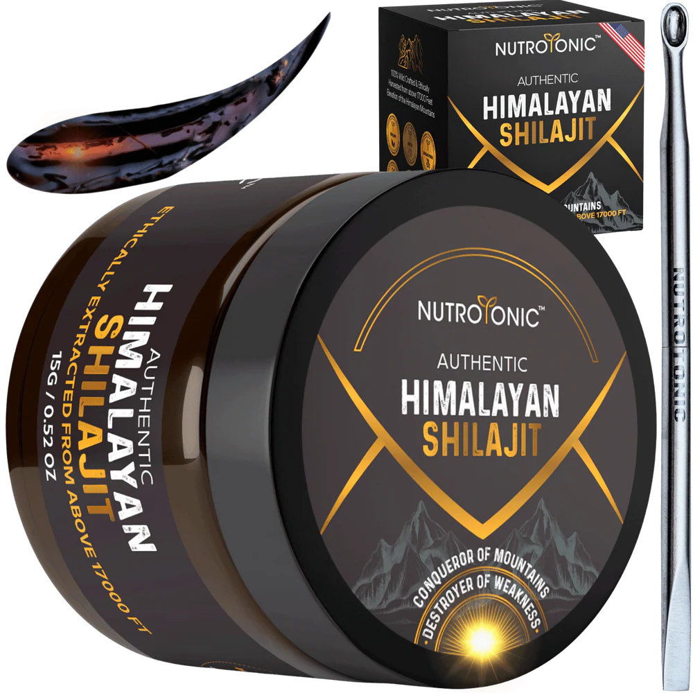 SHILAJIT DEL HIMALAYA NUTROTONIC® Orgánica Secada al Sol