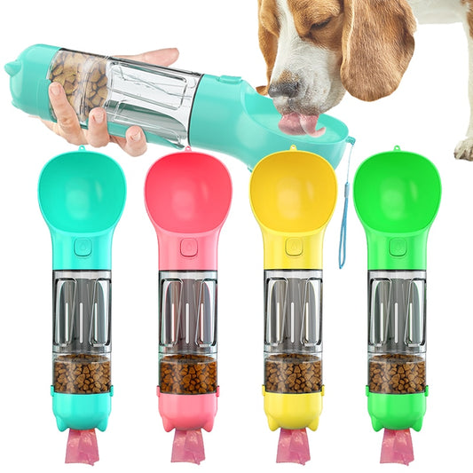 Botella de agua para perros y gatos 3 en 1