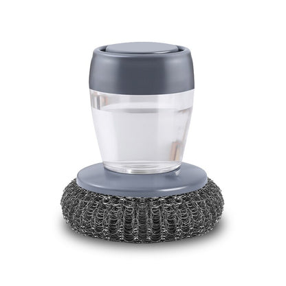 Dispensador automático de jabón para cocina, cepillo de palma para lavar platos